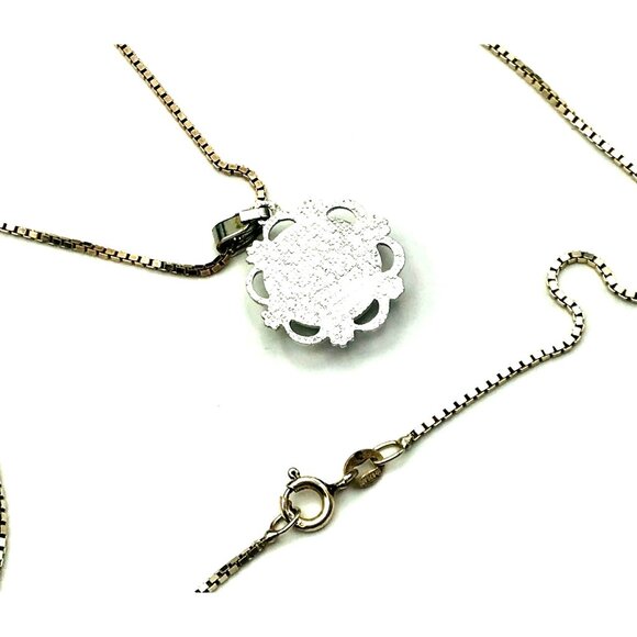 Vintage Starburst Pendant Necklace With Sterling Silver Chain & Intricate Detail - Picture 5 of 6